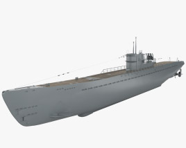 Подводная лодка типа IX 3D модель