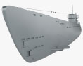 Type IX submarine Modelo 3d