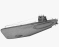 U-Boot Tipo VII Modello 3D