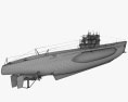 U-Boot Tipo VII Modello 3D