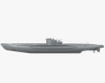 Type VII submarine Modelo 3d