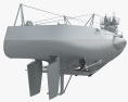 UボートVII型 3Dモデル