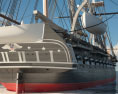 USS Constitution Frégate en bois Modèle 3d