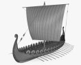 Viking Longship Modèle 3d