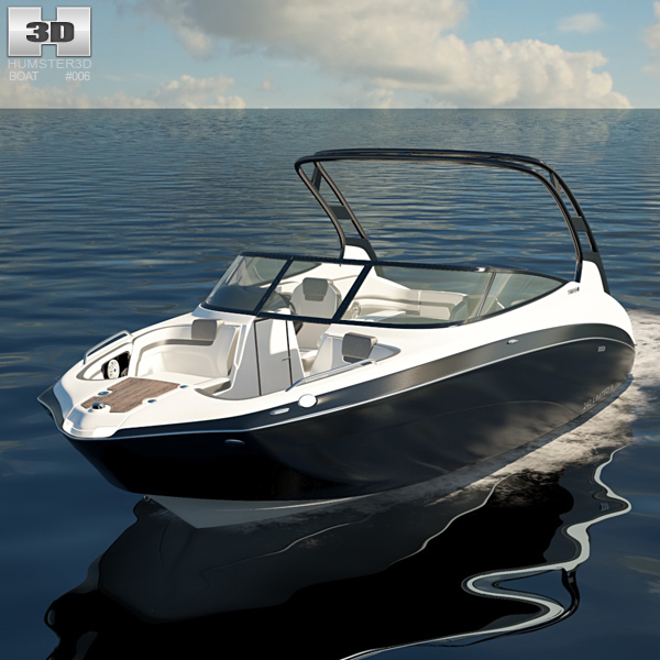 Yamaha 242 Limited S Jet Boat 3D 모델 