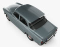 Simca Aronde P60 Elysee 1958 3D模型 顶视图