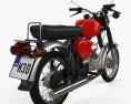 Simson S50 1975 3D 모델  back view