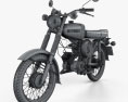 Simson S50 1975 3D-Modell wire render