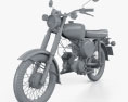Simson S50 1975 3D-Modell clay render