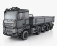 Sisu Polar Tipper Truck 2017 Modelo 3D wire render