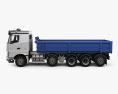Sisu Polar Tipper Truck 2017 Modelo 3D vista lateral