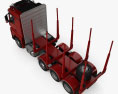 Sisu Polar Timber Truck 2017 Modelo 3D vista superior