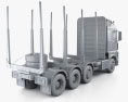 Sisu Polar Timber Truck 2017 3D 모델 