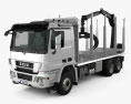 Sisu Polar Logging Truck 2015 Modelo 3d