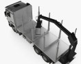 Sisu Polar Logging Truck 2015 Modelo 3D vista superior