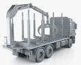 Sisu Polar Logging Truck 2015 Modello 3D
