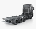 Sisu Polar 섀시 트럭 4축 2017 3D 모델 