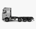 Sisu Polar 底盘驾驶室卡车 4轴 2017 3D模型 侧视图