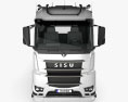 Sisu Polar 섀시 트럭 4축 2017 3D 모델  front view