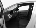 Skoda Citigo 5 portas com interior 2015 Modelo 3d assentos