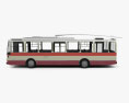 Skoda 14Tr Trolleybus 1982 3D модель side view