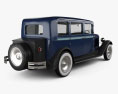 Skoda 645 Limousine 1930 3D-Modell Rückansicht