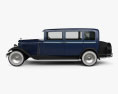 Skoda 645 Limousine 1930 3D-Modell Seitenansicht