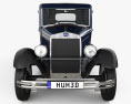 Skoda 645 Limousine 1930 3D-Modell Vorderansicht