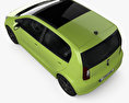 Skoda Citigo 5 puertas 2020 Modelo 3D vista superior