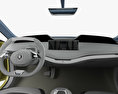 Skoda Vision E com interior 2017 Modelo 3d dashboard