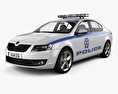 Skoda Octavia Полиция Греции лифтбэк 2018 3D модель