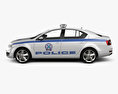 Skoda Octavia Police Greece liftback 2018 3d model side view