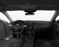 Skoda Superb liftback com interior 2019 Modelo 3d dashboard