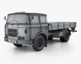 Skoda Liaz 706 RT フラットベッドトラック 1957 3Dモデル wire render
