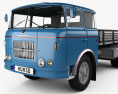 Skoda Liaz 706 RT Flatbed Truck 1957 Modello 3D