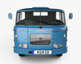 Skoda Liaz 706 RT Flatbed Truck 1957 Modello 3D vista frontale