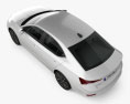 Skoda Octavia IV liftback 2022 3d model top view