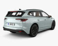 Skoda Enyaq iV Founders Edition with HQ interior 2024 3d model back view