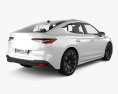 Skoda Enyaq iV Coupe 2021 Modèle 3d vue arrière