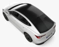 Skoda Enyaq iV Coupe 2021 3D模型 顶视图