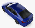 Skoda Octavia liftback Sportline 2024 3D 모델  top view