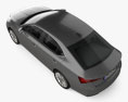 Skoda Octavia liftback 2024 3D模型 顶视图