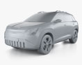 Skoda Epiq 2024 3D-Modell clay render