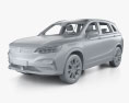 Skyworth EV6 Travel с детальным интерьером 2024 3D модель clay render
