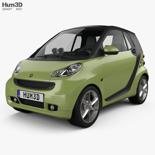 Smart Fortwo 2012 3D 모델 