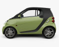 Smart Fortwo 2012 3D 모델  side view