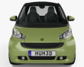 Smart Fortwo 2012 3D 모델  front view