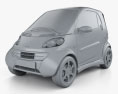 Smart Fortwo 1998 Modelo 3D clay render