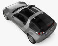 Smart Roadster Coupe 2008 3d model top view