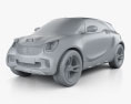 Smart Forstars 2012 3D 모델  clay render